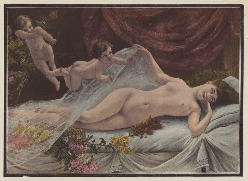 El despertar de la primavera (litografia en color) de George van den Bos