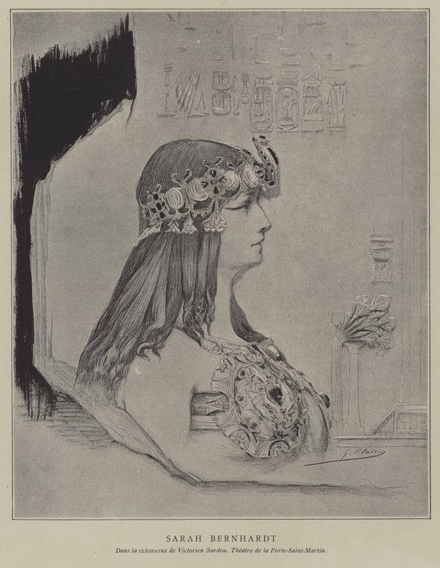 Sarah Bernhardt, actriz francesa de Georges Clairin