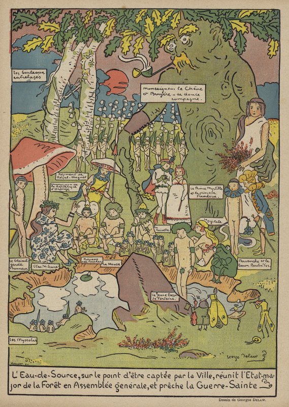 Ilustración para Le Rire de Georges Delaw