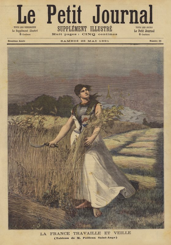 Francia trabaja y vigila de Georges Louis Poilleux Saint Ange
