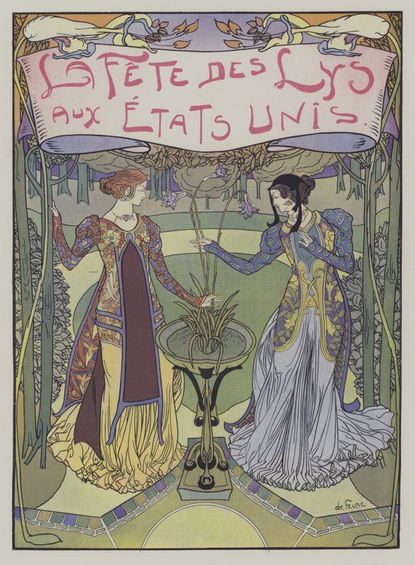 La Fiesta de los Lirios en los Estados Unidos de Georges de Feure