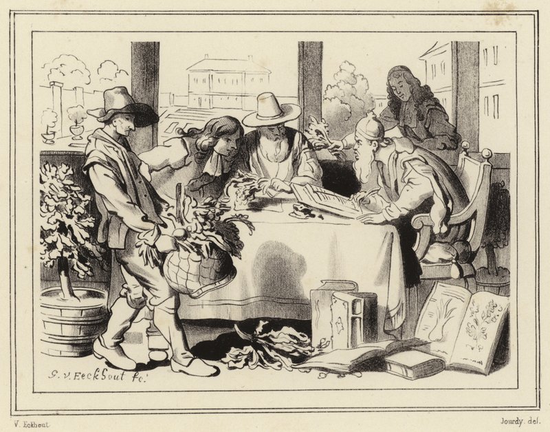 Botánicos en el trabajo de Gerbrand van den Eeckhout