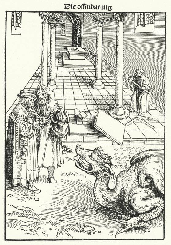 Página de la primera edición del Nuevo Testamento de Lutero publicada en Wittenberg en septiembre de 1522 de German School