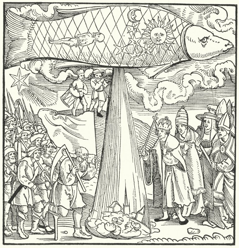 Escena que profetiza la Guerra de los Campesinos Alemanes de 1524-1525 de German School