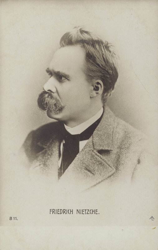 Friedrich Nietzche (1844-1900), filósofo y escritor alemán (foto en blanco y negro) de German Photographer