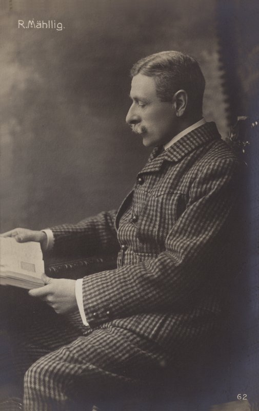 Retrato de Ricardo Mahllig (foto b/n) de German Photographer
