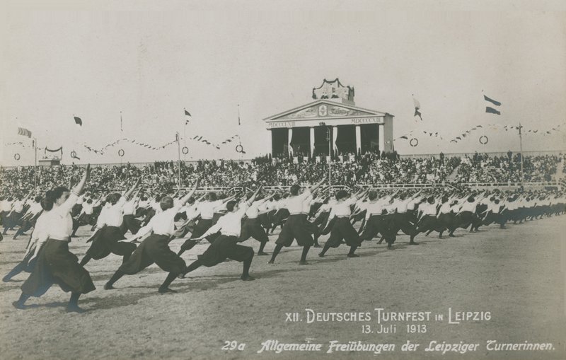 Duodécimo festival alemán de gimnasia, Leipzig de German Photographer