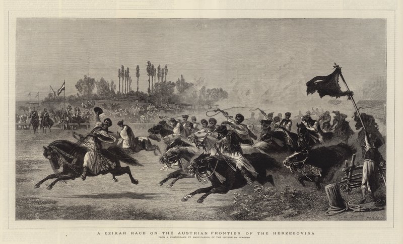 Una carrera de Czikar en la frontera austriaca de Herzegovina de German School