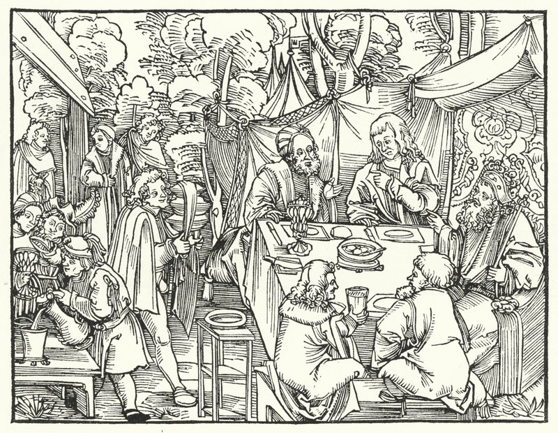 El banquete del rey de German School