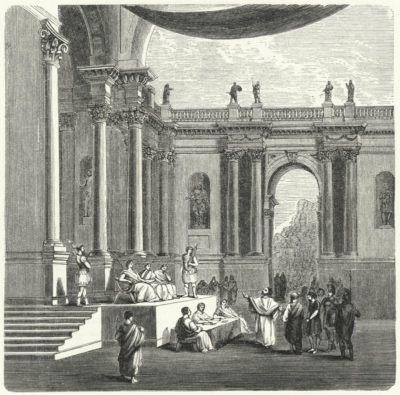 Un tribunal de justicia romano de German School