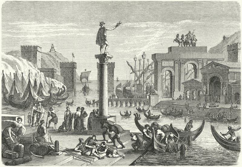 Un puerto marítimo romano de German School