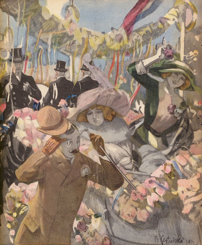 Un ramo fragante (lito de color) de German School