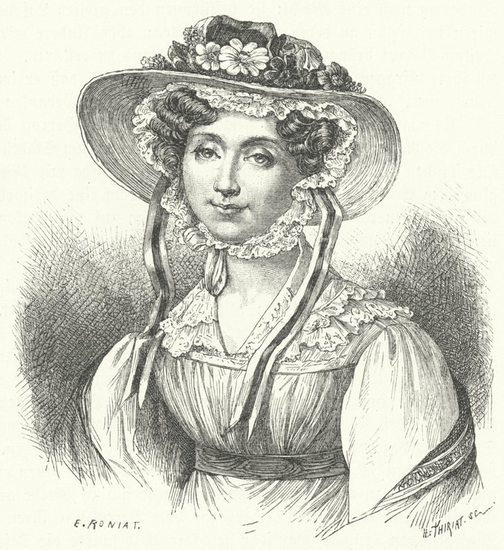 Adelaida, Princesa de Orleans (grabado) de German School
