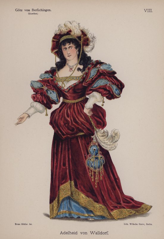 Adelheid von Walldorf, de Gotz von Berlichingen por Goethe de German School