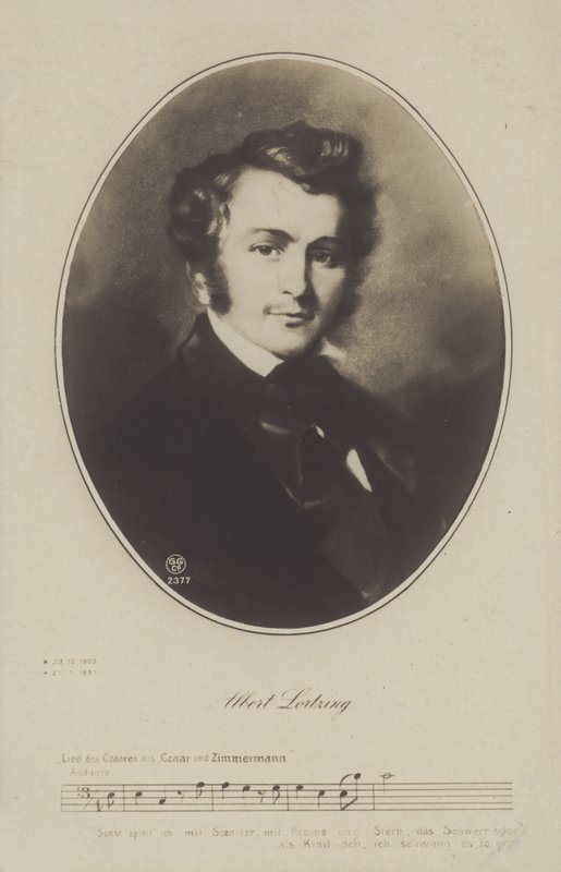 Albert Lortzing, compositor, actor y cantante alemán de German School