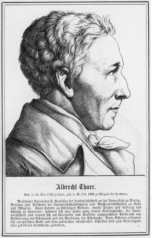 Albrecht Thaer (grabado) de German School