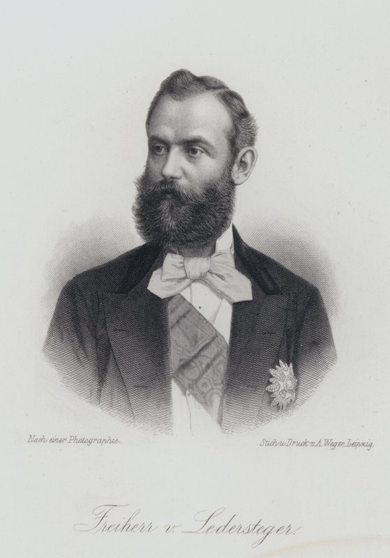 Alois Ledersteger, escritor austriaco (grabado) de German School