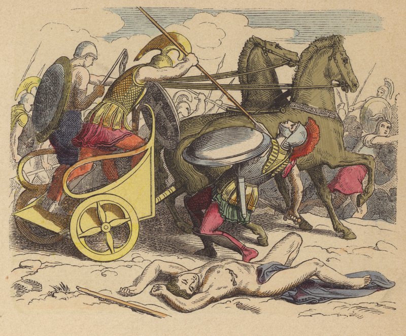 Carro de guerra griego antiguo de German School