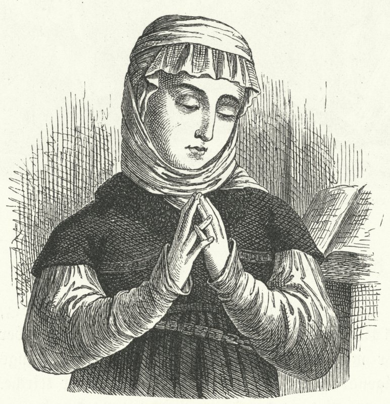 Anna Reinhard, esposa de Huldrych Zwingli, figura destacada de la Reforma en Suiza (grabado) de German School