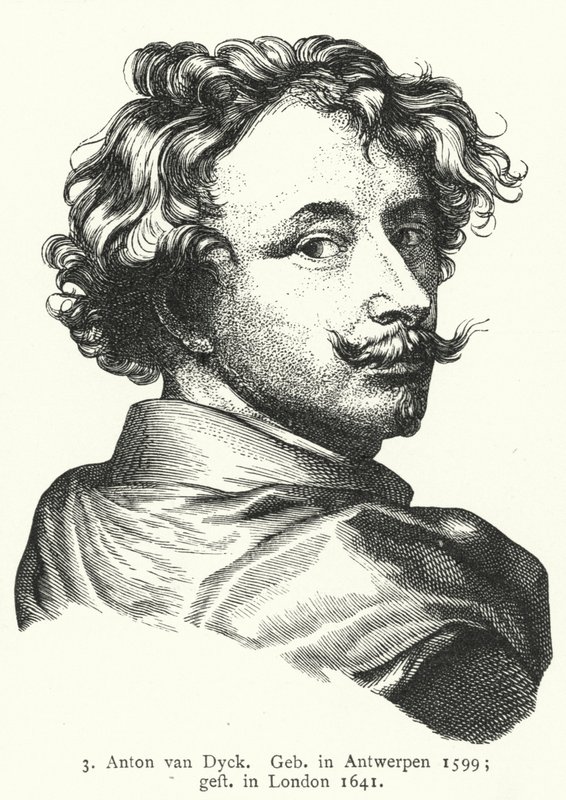 Anthony van Dyck, artista barroco flamenco (grabado) de German School