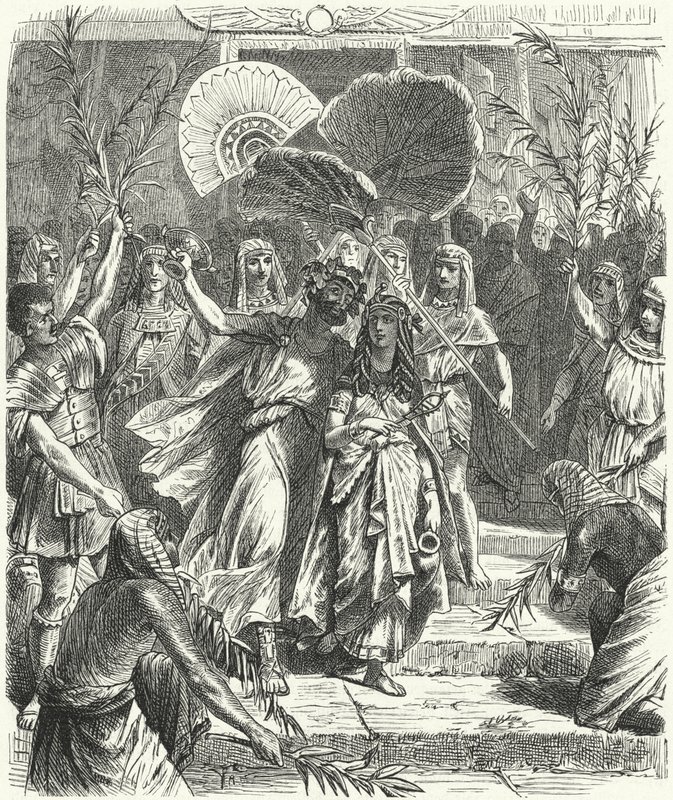 Antonio y Cleopatra como Osiris e Isis de German School