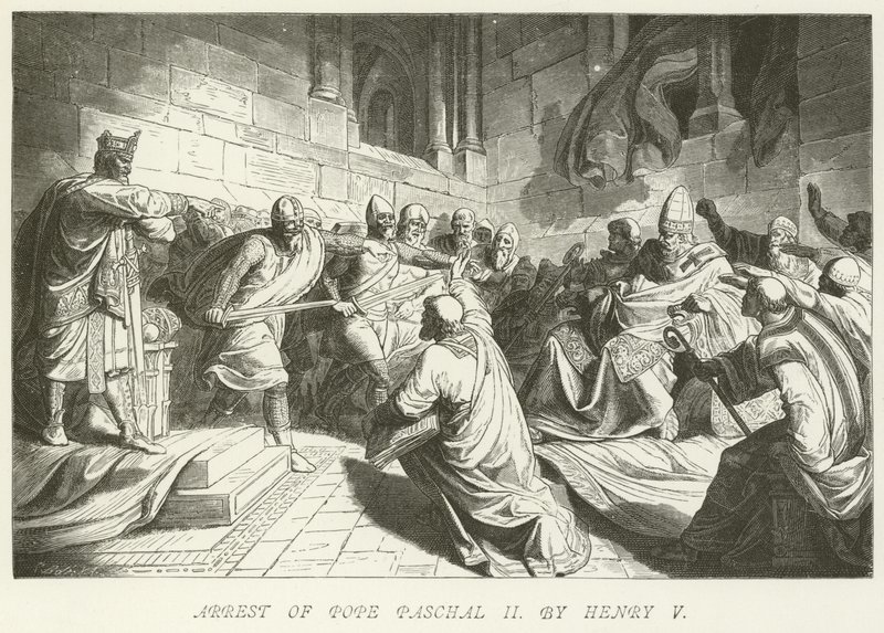 Arresto del Papa Pascual II por Enrique V de German School