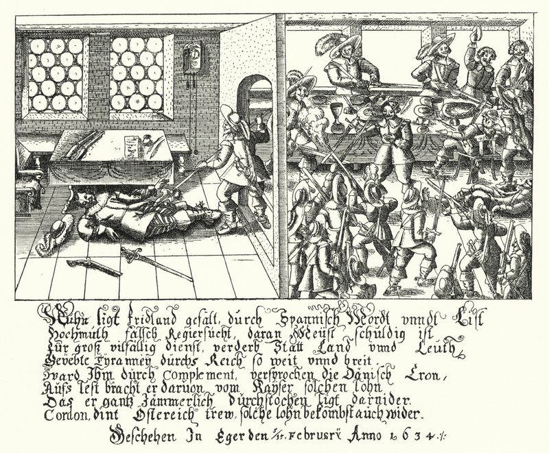 Asesinato de Albrecht von Wallenstein de German School