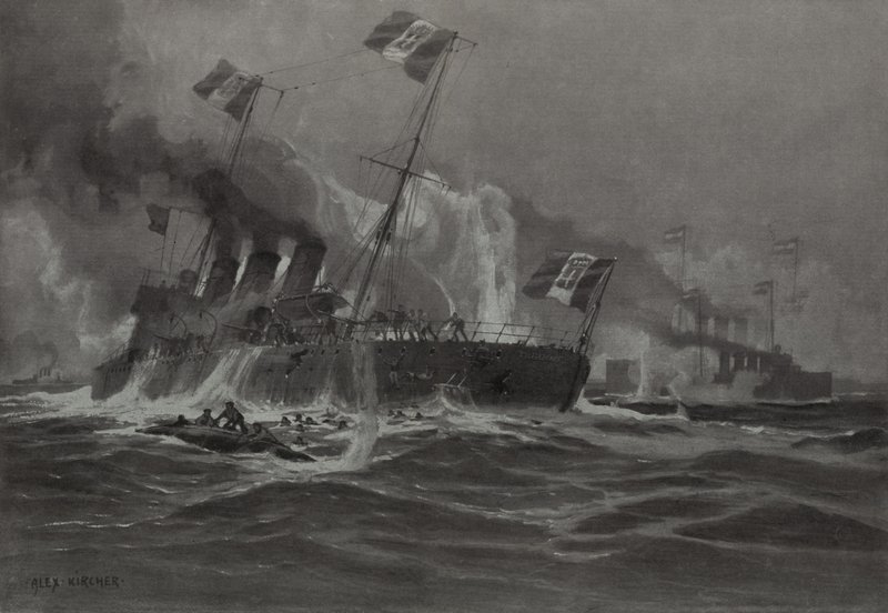 Ataque de la marina austrohúngara a dos destructores de torpedos italianos de German School