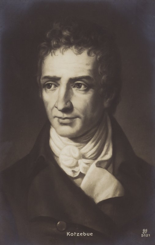 August Kotzebue (1761-1819), dramaturgo y escritor alemán (litografía) de German School