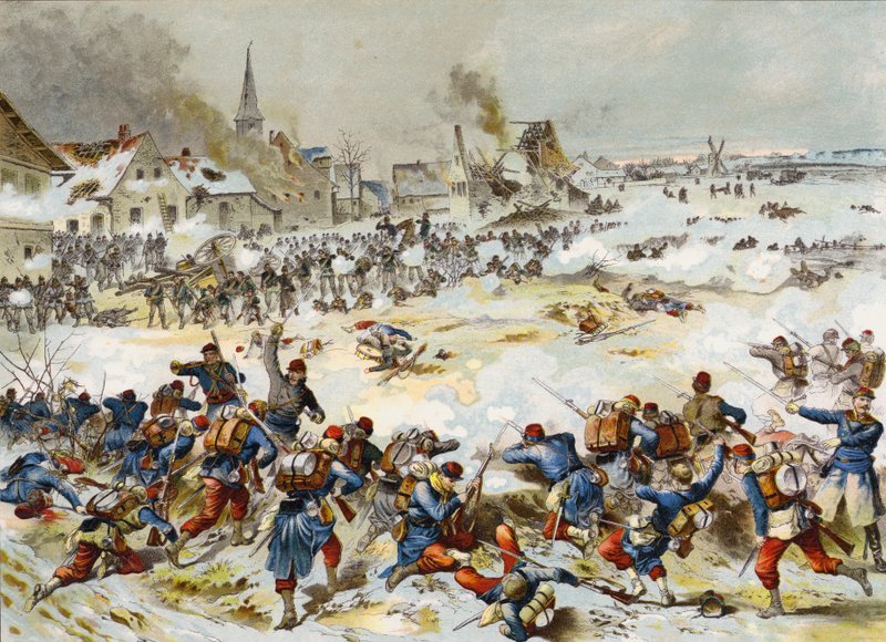 Batalla de Bapaume, Guerra Franco-Prusiana, 3 de enero de 1870 de German School