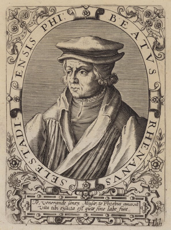 Beatus Rhenanus, humanista, erudito y reformador religioso alemán de German School