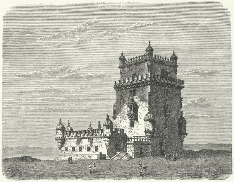 Torre de Belém, Lisboa (grabado) de German School