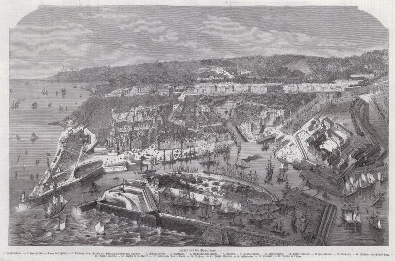 Vista aérea de Le Havre, Francia de German School