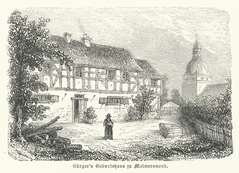 Lugar de nacimiento del poeta alemán Gottfried August Bürger, Molmerswende de German School