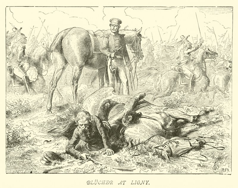 Blucher en Ligny de German School