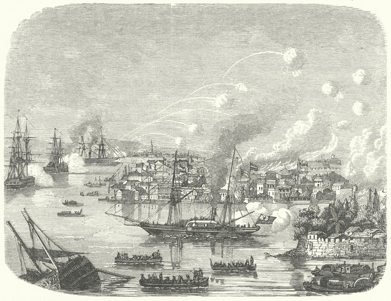 Bombardeo de Cantón por los británicos, Segunda Guerra del Opio de German School