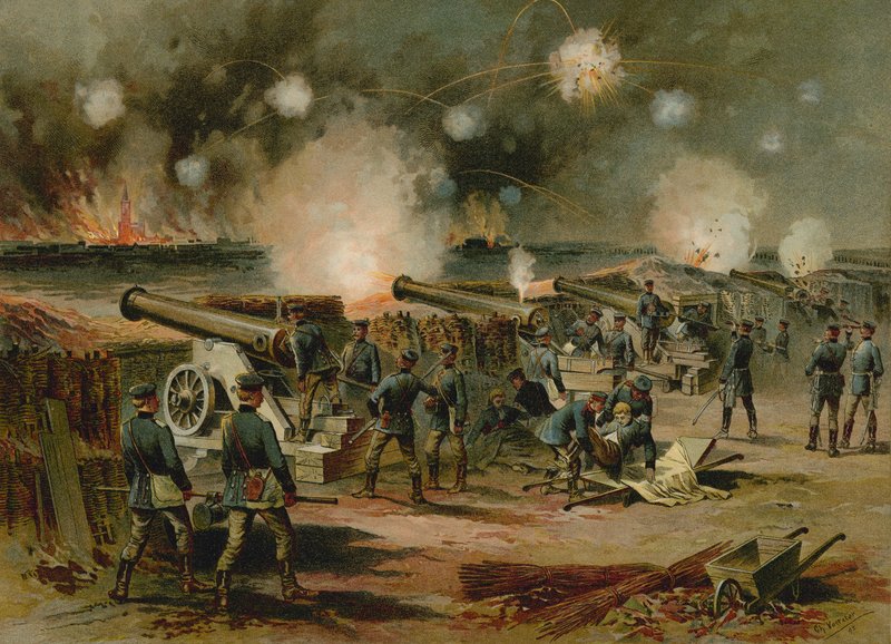 Bombardeo de Estrasburgo, Guerra Franco-Prusiana, 1870 de German School
