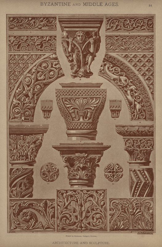 Bizantino y Edad Media, Arquitectura y Escultura de German School