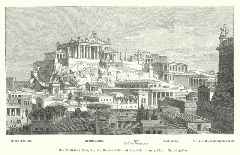 Colina Capitolina, antigua Roma de German School