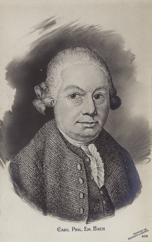Carl Philipp Emanuel Bach, músico y compositor del período clásico alemán (1714-1788) de German School