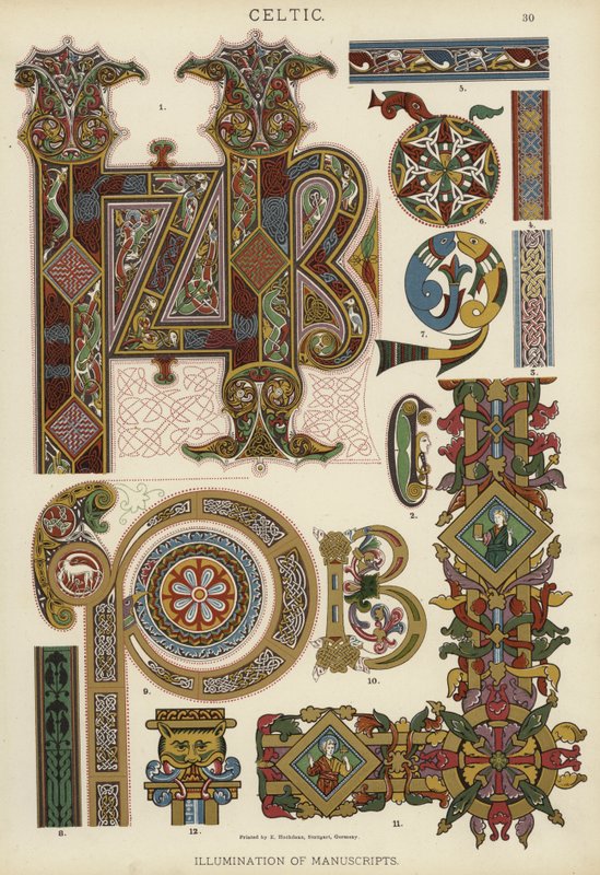 Celta, Iluminación de Manuscritos de German School