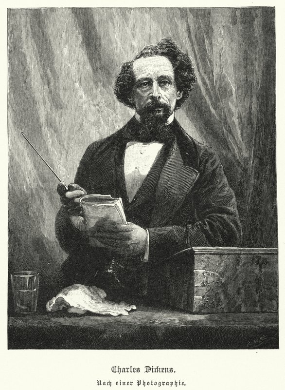 Charles Dickens, novelista inglés de German School