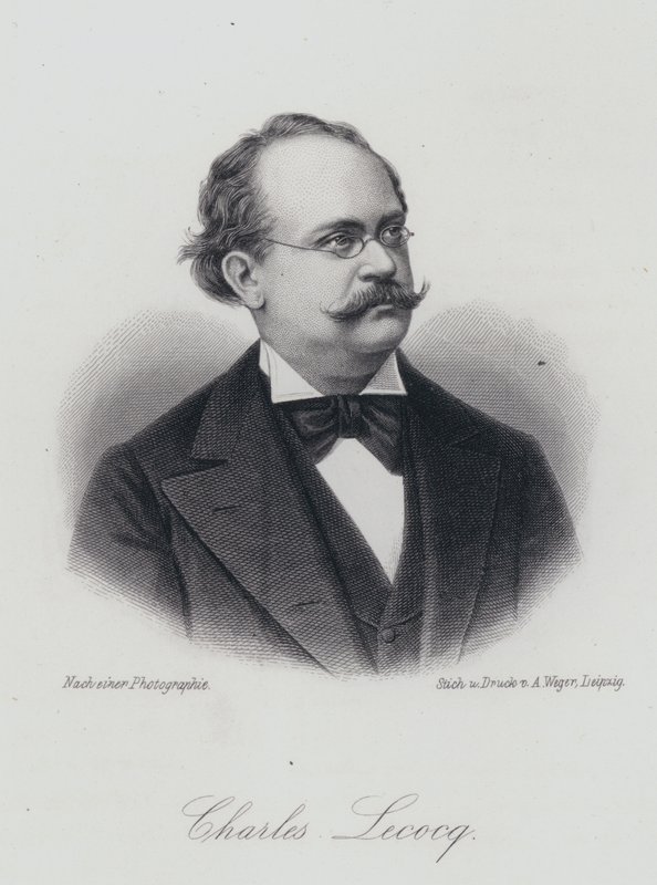 Charles Lecocq, compositor francés (grabado) de German School