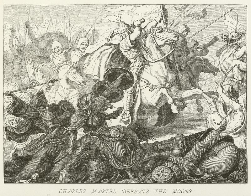 Carlos Martel derrota a los moros de German School
