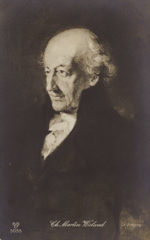 Christoph Martin Wieland (1733-1813), poeta, escritor y traductor alemán (litografía) de German School