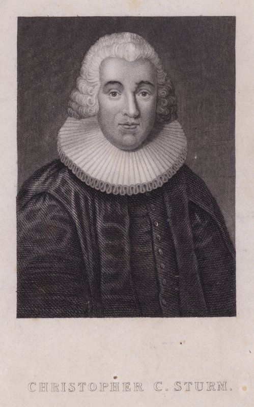 Christopher Christian Sturm, teólogo alemán (grabado) de German School