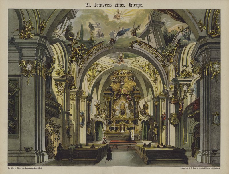 Interior de iglesia de German School