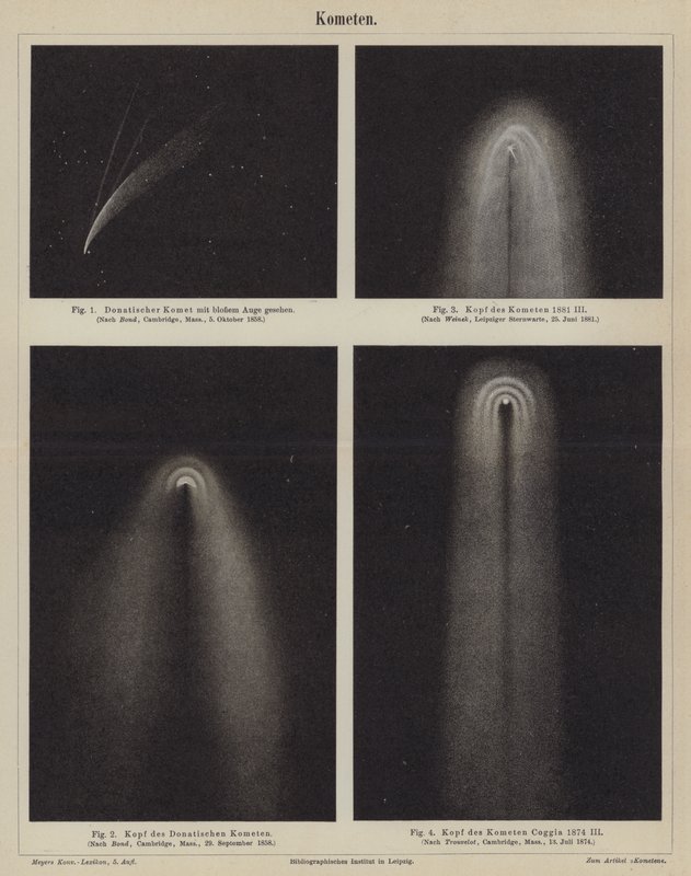 Cometas (grabado) de German School