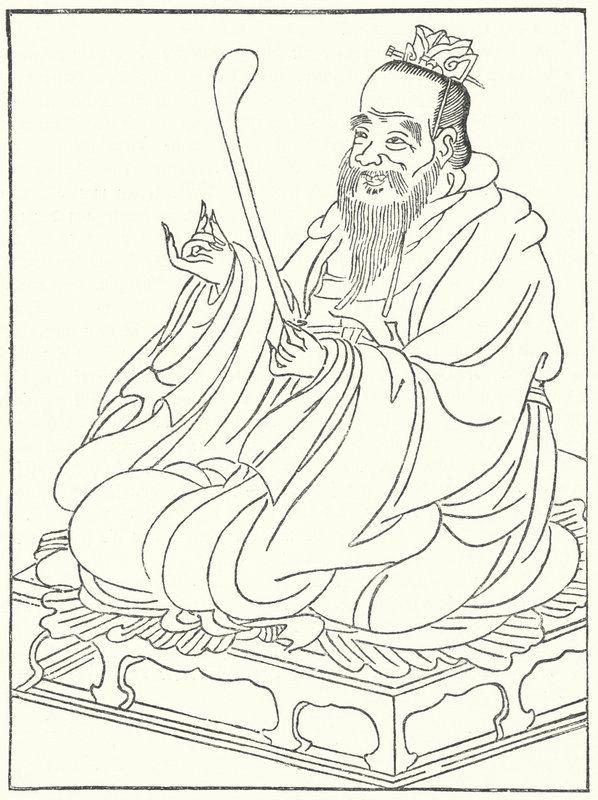 Confucio, antiguo filósofo chino (551-479 a.C.) de German School