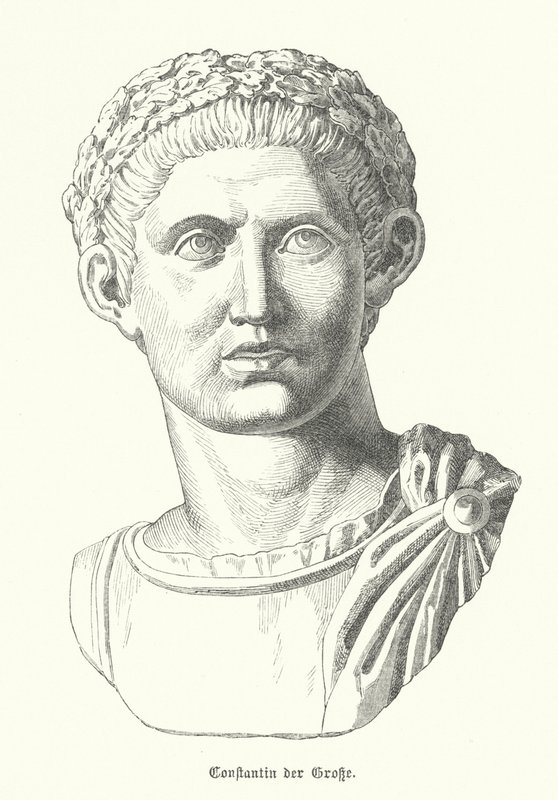 Constantino el Grande, emperador romano de German School